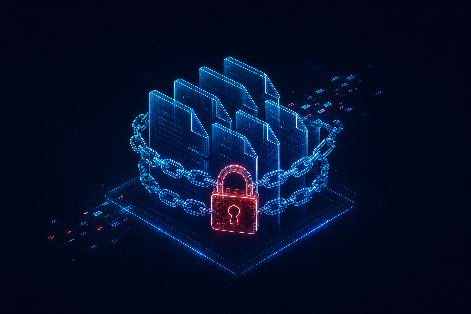 Cover illustration for Ransomware Prevention Tips for Small Businesses
